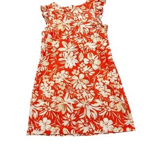 Jessica Howard Floral Orange and White Casual Dress